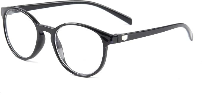 Black Round Frame Fashion Glasses