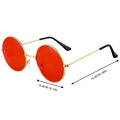 Round Red Lens Fashion Sunglasses