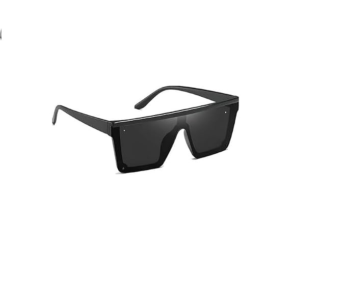 Oversized Black Square Frame Sunglasses