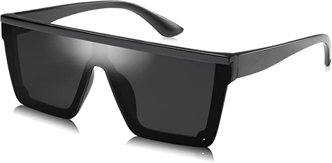 Oversized Black Square Frame Sunglasses